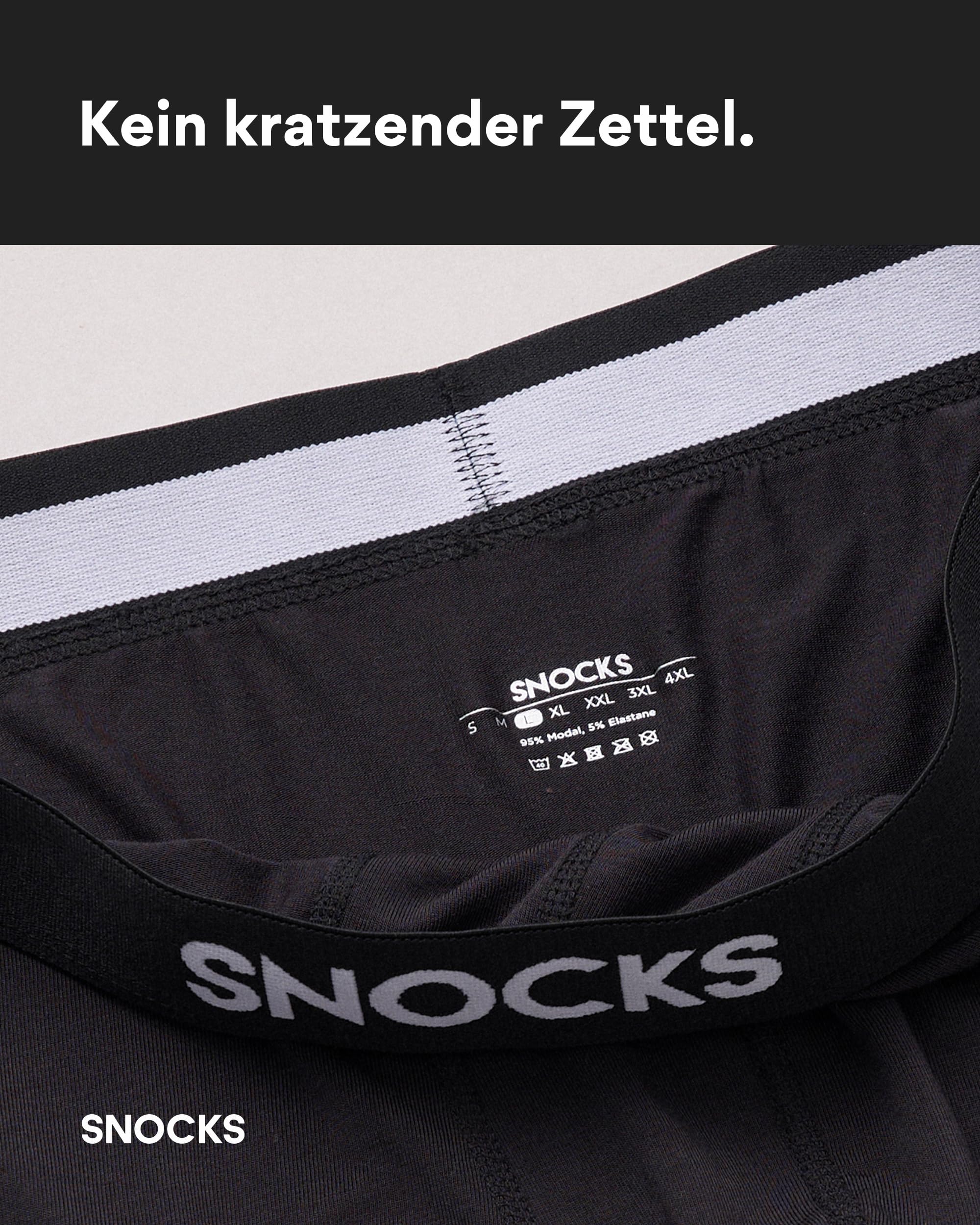Snocks Premium Boxershorts Herren aus weichem Lenzing Modal (3er Pack) - Ultraleichte und Atmungsaktive Boxershorts - Unterwäsche Männer ohne Kratzenden Etiketten - Gr. S-XL