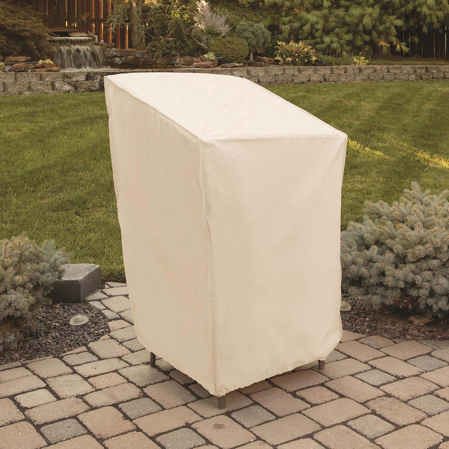 Mr. Bar-B-Q Stacked Patio Chair Cover 07839BBGD (30" L x 27" W x 48" H)