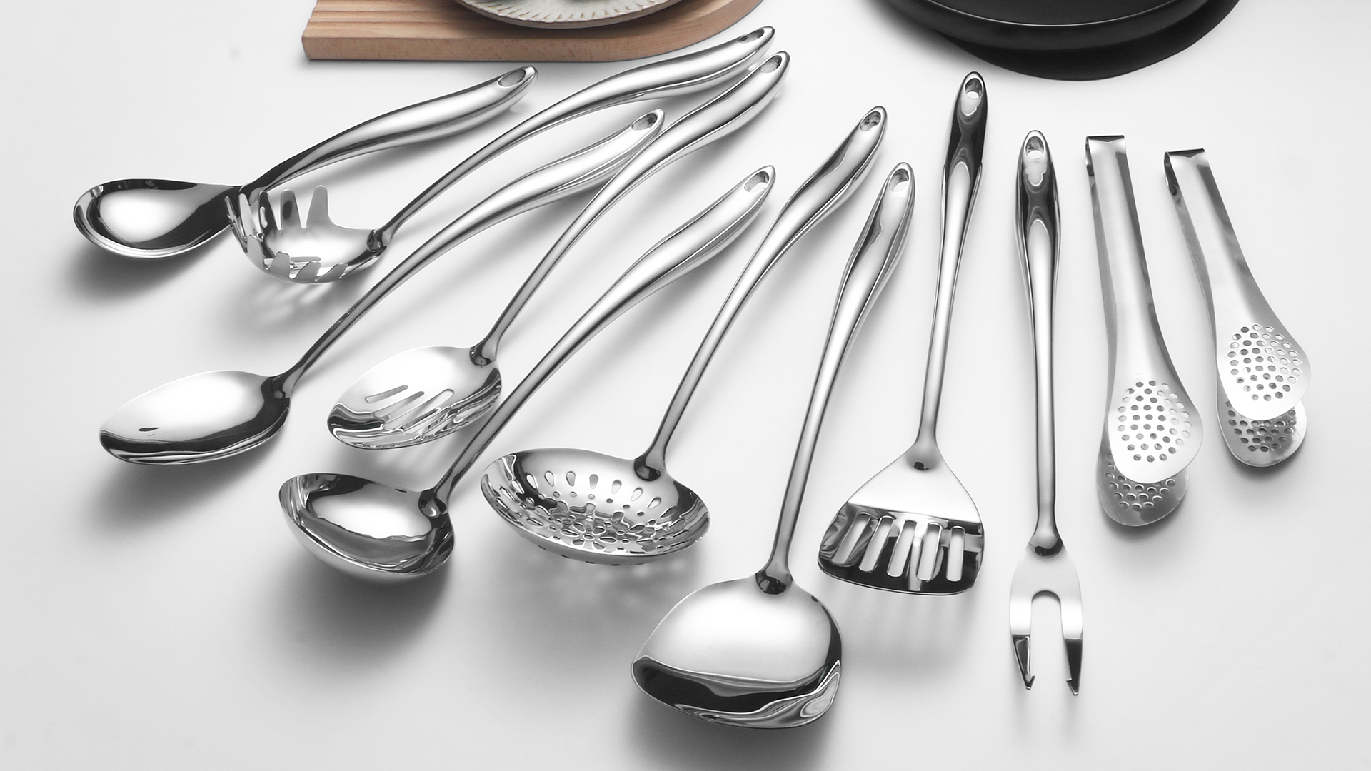Amazon.com: 304 Stainlss Steel Kitchen Utensils Set, 11 Pcs Long