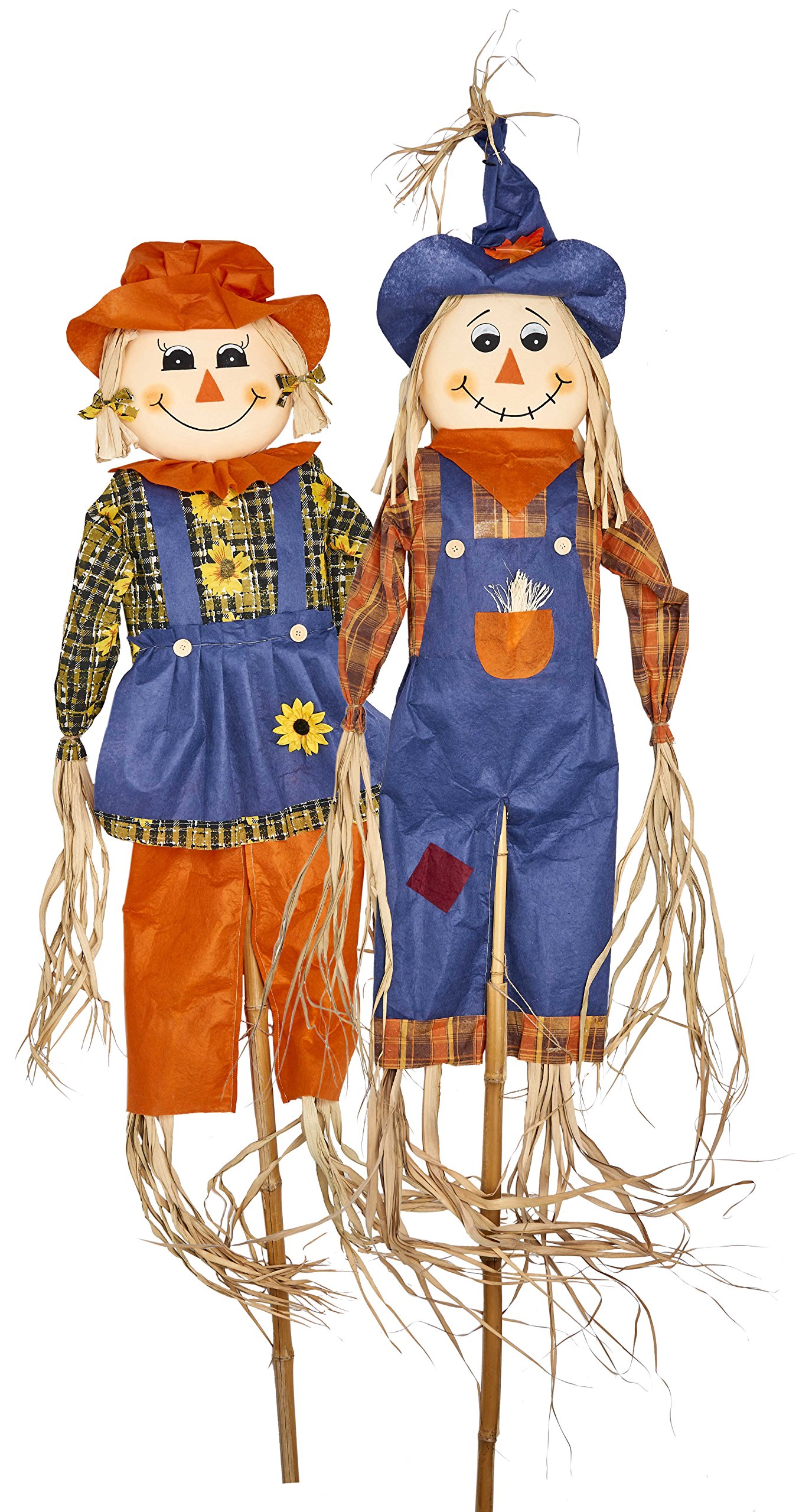 Worth Imports 80" Scarecrow On Pole (Set of 2)