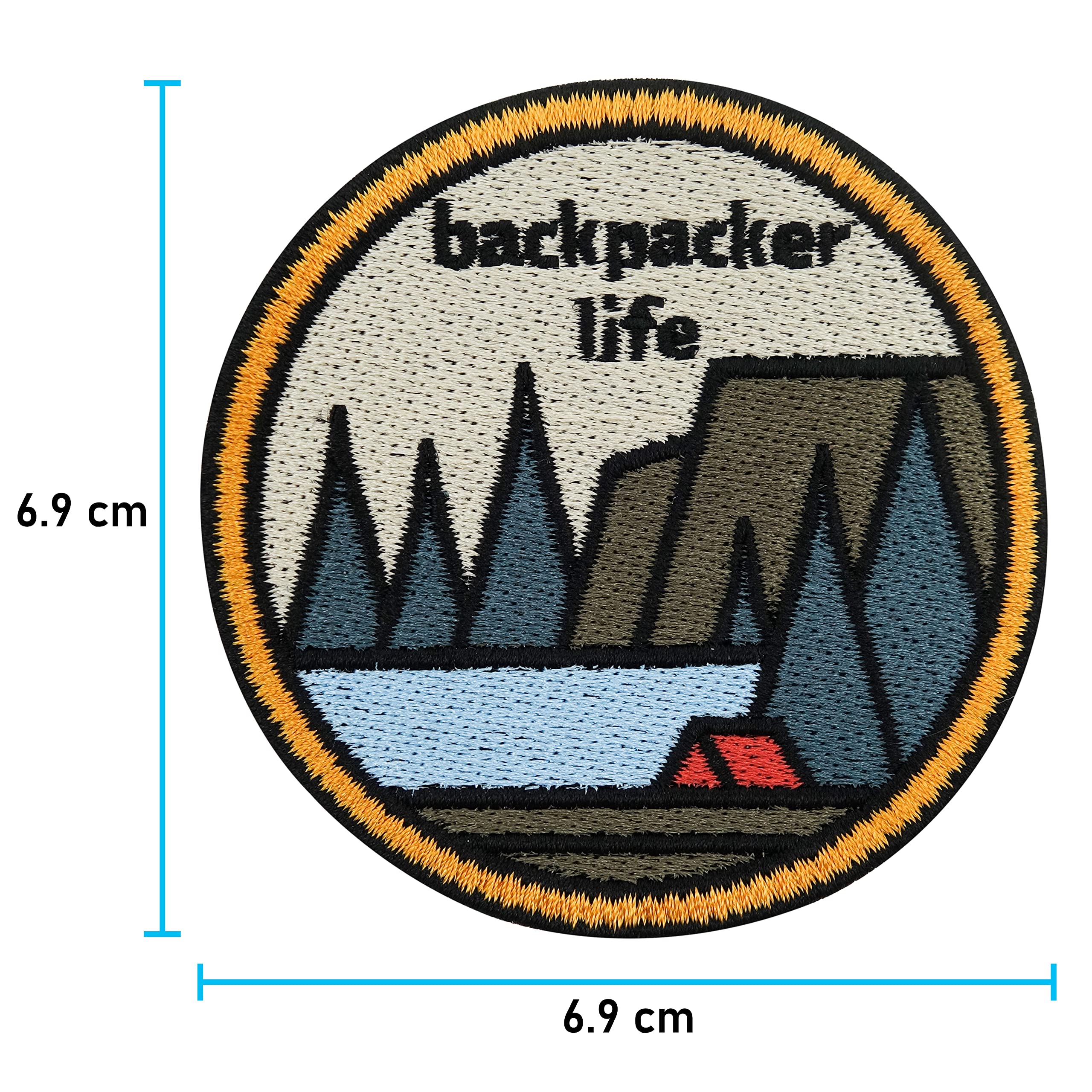 Berg Fotografie patch om op te strijken, outdoor patches, wandelen strijkplaatje, wandelaarpatches, foto-opstrijkbaar, patch Finally Home