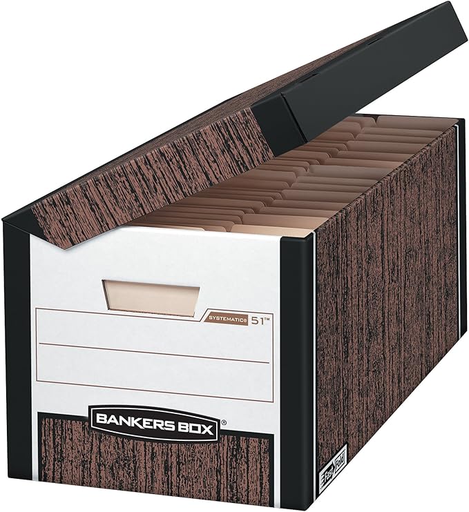 Bankers Box SYSTEMATIC MediumDuty Storage Boxes, Fast