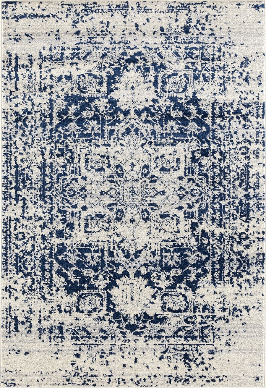 Photo 1 of **used**
United Weavers Abigail Lileth Accent Rug, 1'10" x 3', Midnight Blue