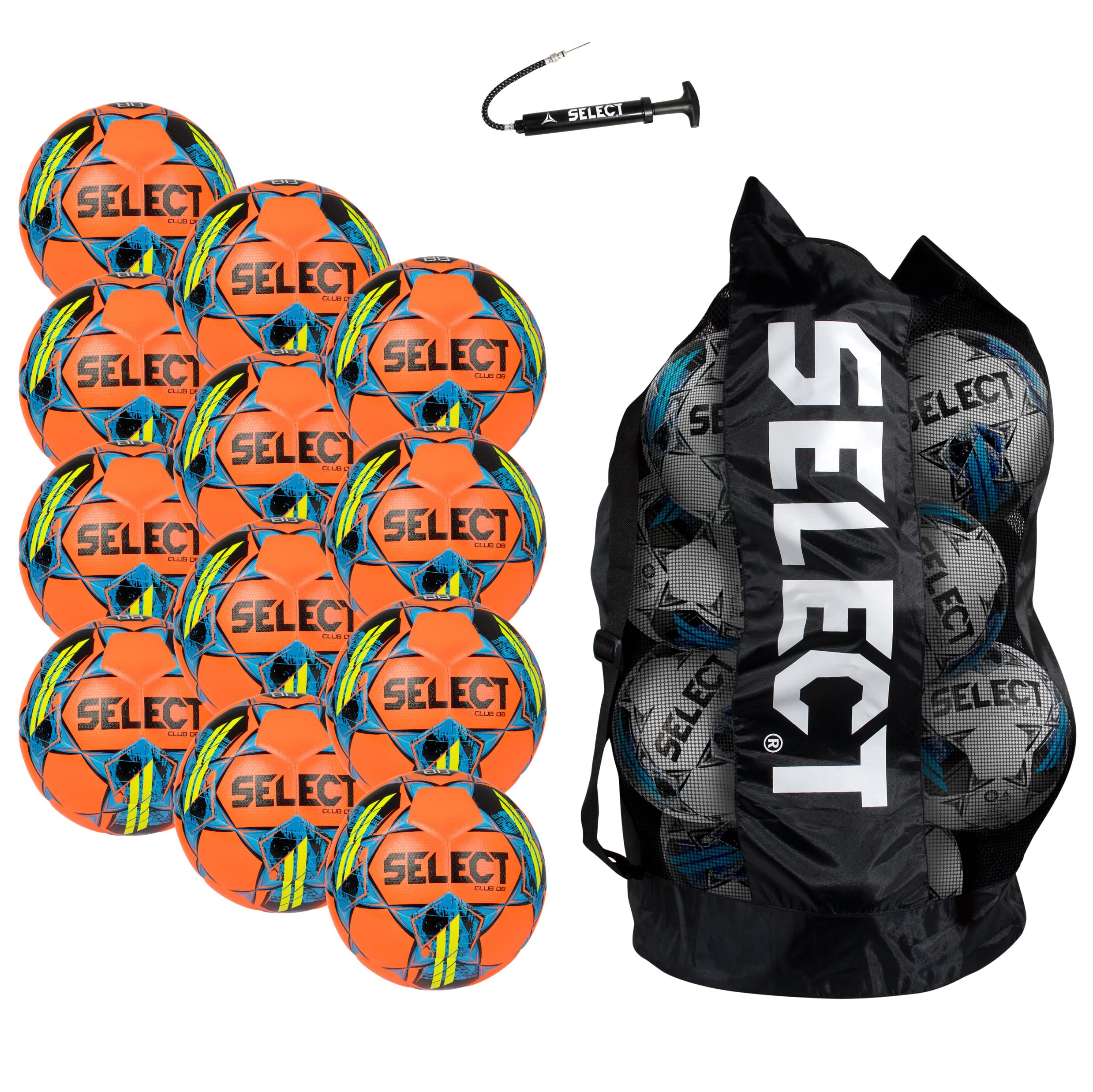 Select Club DB V22 Soccer Ball, White/Green, Size 5