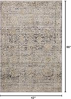 Vista 156 de Loloi Jean Stoffer Katherine Collection KES-02 Ocean/Coral 2'-7'' x 10'-0'', .25" Pile Height, Runner Rug