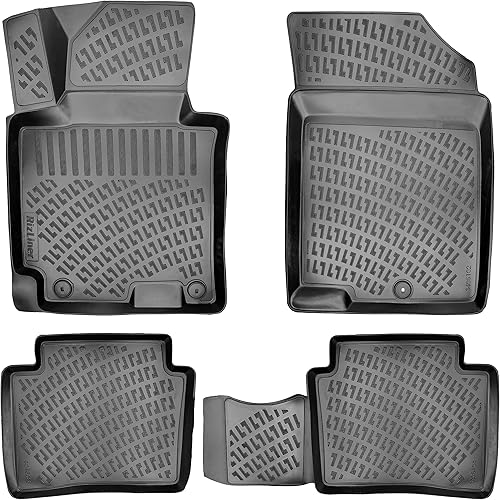 RizLiner Alfombrillas para piso Hyundai Elantra 2011-2016, ajuste personalizado 3D, compatibles con Hyundai Elantra, tapete de automóvil, medición