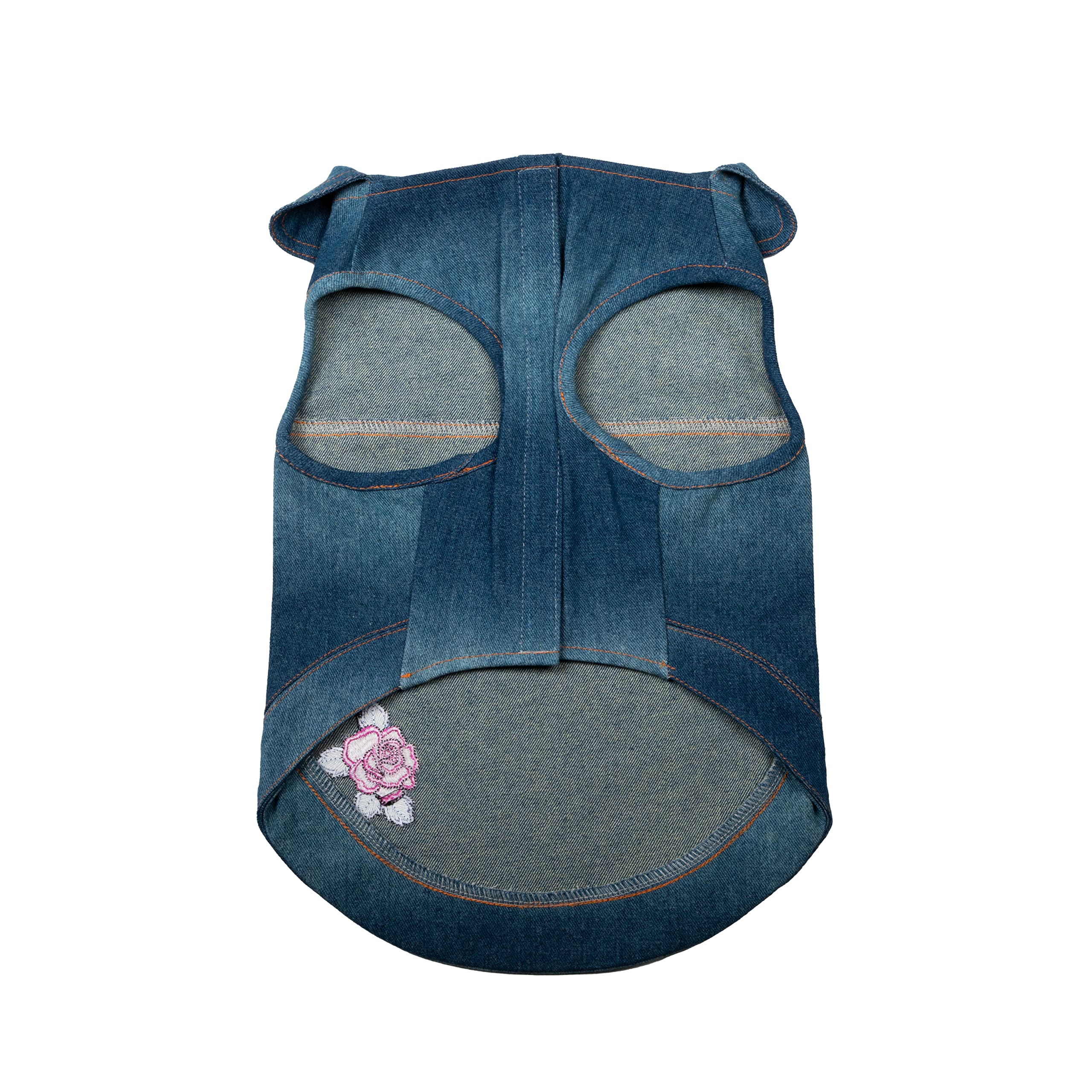 Dolly Doggy Parton - Chaqueta Vaquera Azul con Cuello para Perros, Ropa para Perros