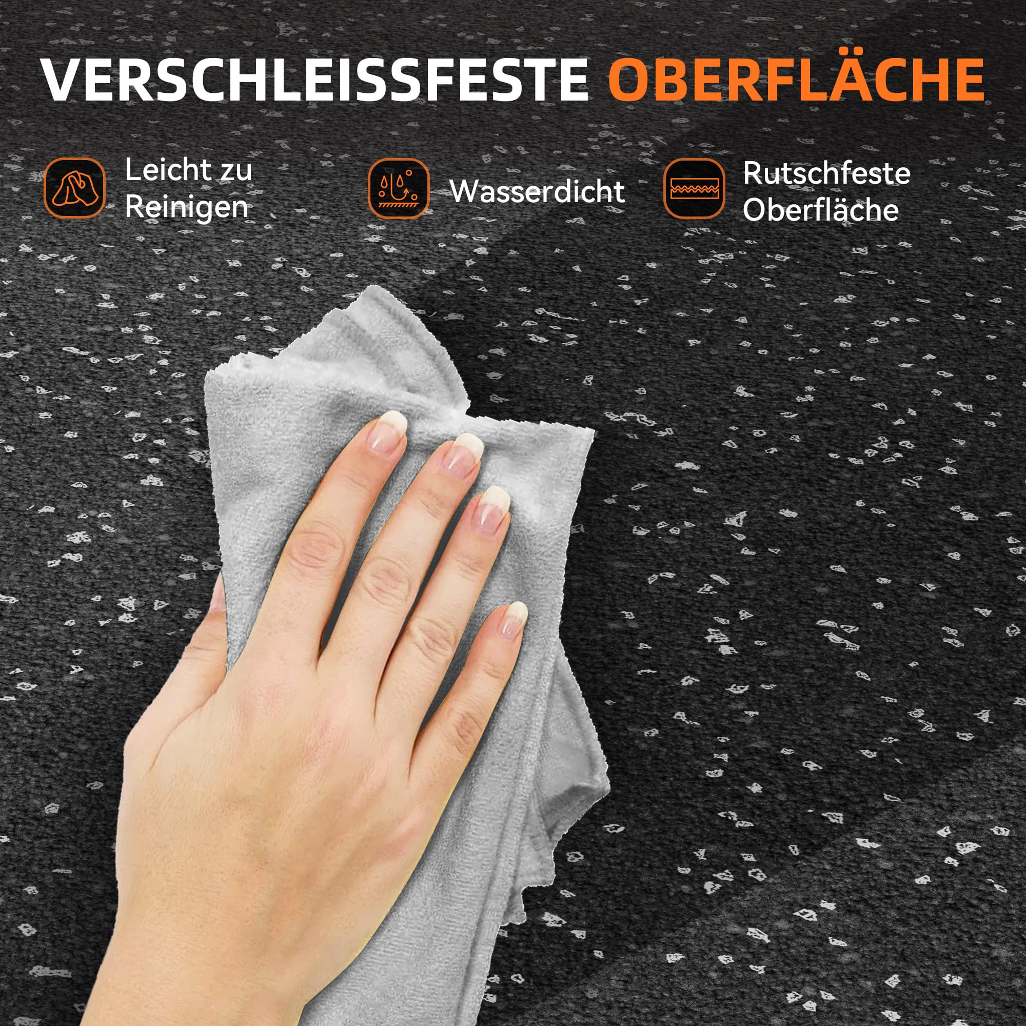 MDEAM Bodenschutzmatte 60x60x1,4 cm, 12 Matten Extra Dicke Gummierte Eva Puzzlematte, 4,32 m² Sportmatte Set rutschfest für Fitnessstudio Heimfitness, Schwarz & Weiß