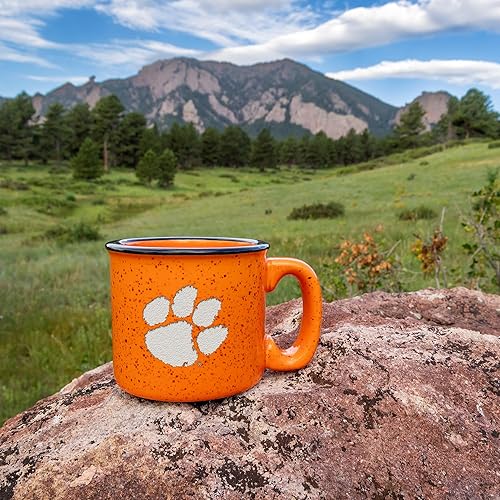 Miniatura 326 de Rico Industries NCAA Utah Utes - Taza de café personalizada de 12 onzas con logotipo grabado con láser profundo, taza de cerámica para acampar con