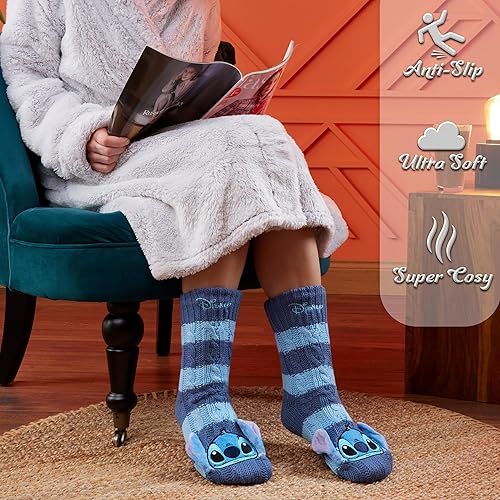 Miniatura 2 de Disney Women's Slippers Socks Fluffy Slipper Socks