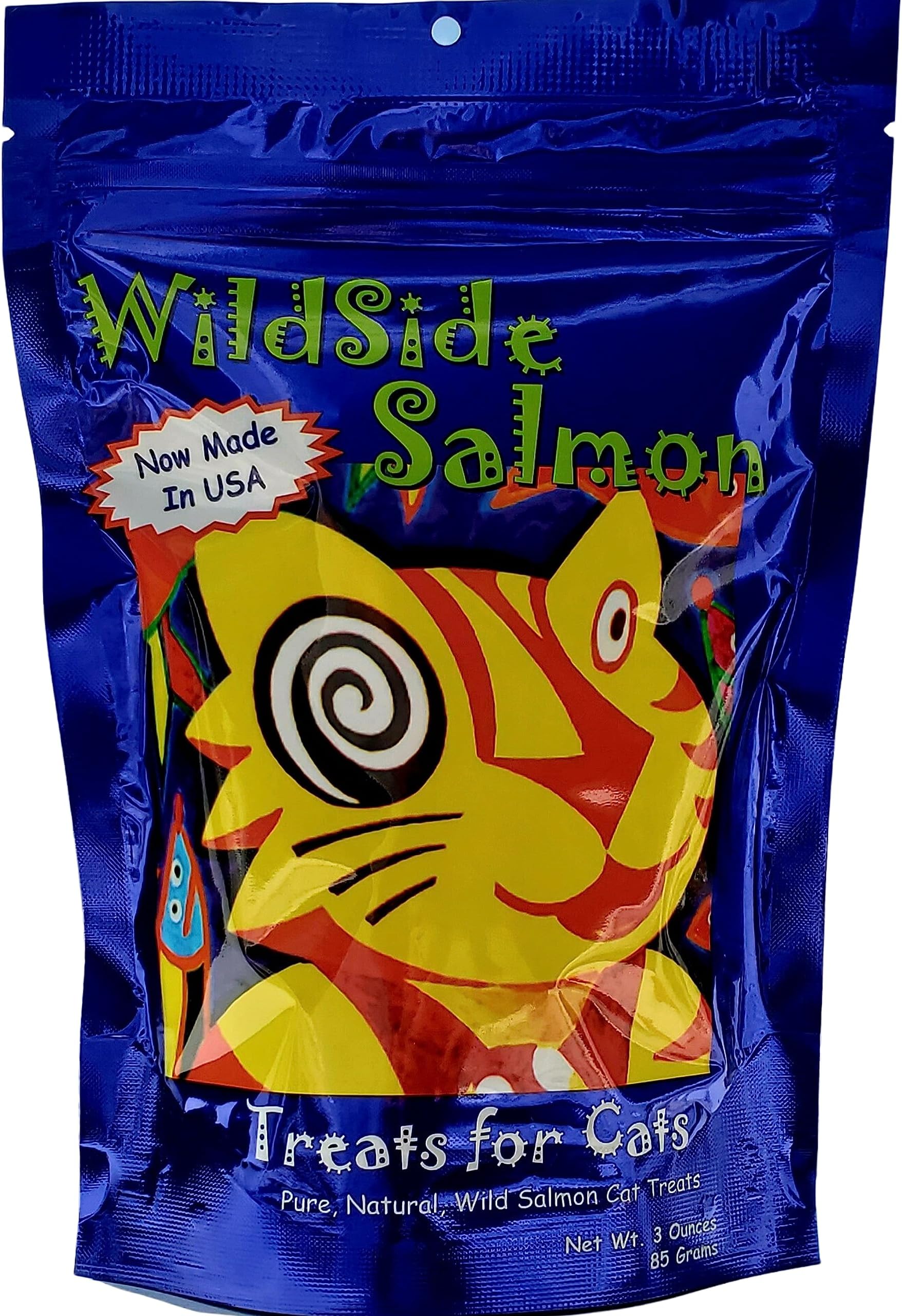 WildSide Salmon Cat Treats - 3 oz
