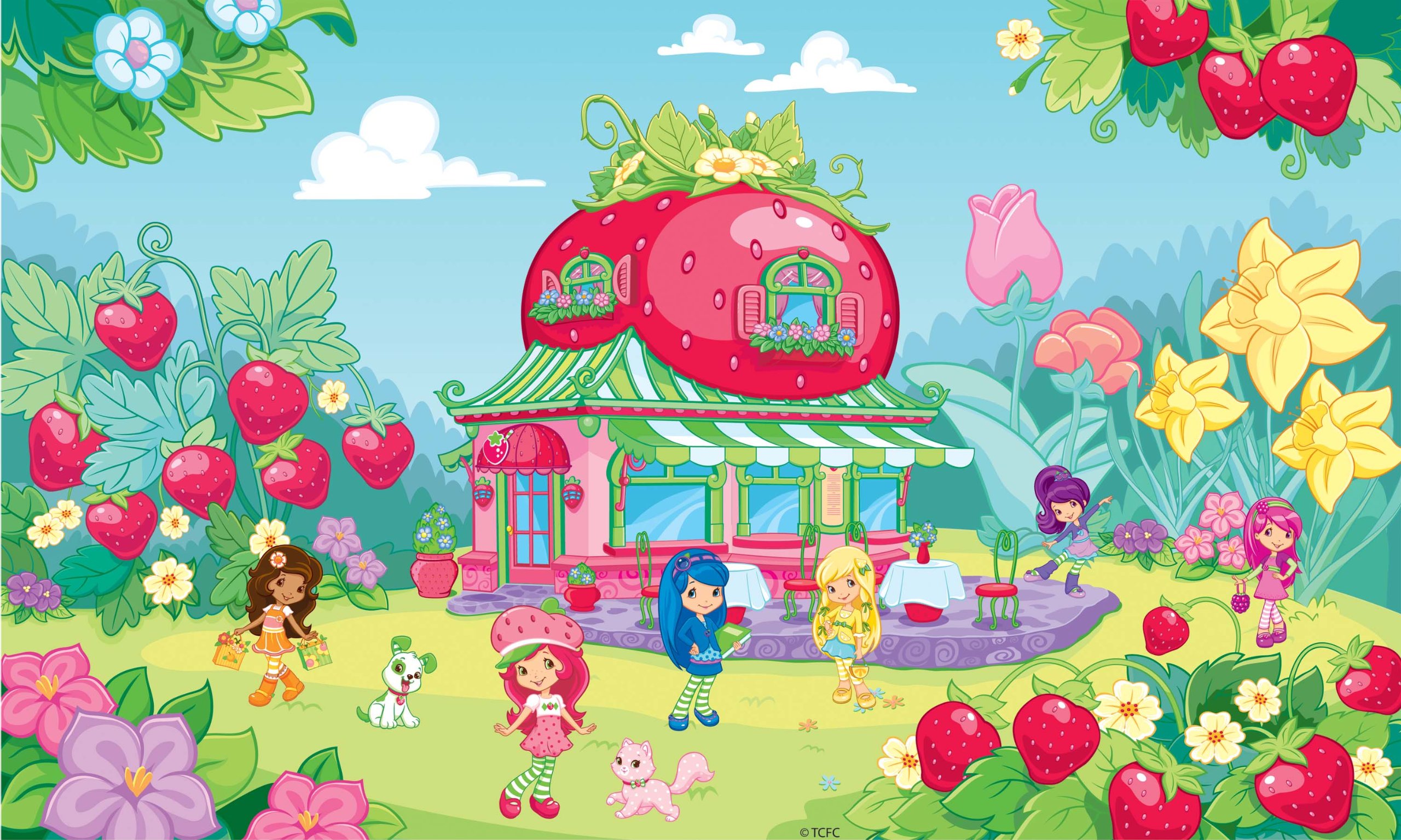 Mural Strawberry Shortcake raviver les souvenirs d'enfance de vos enfants
