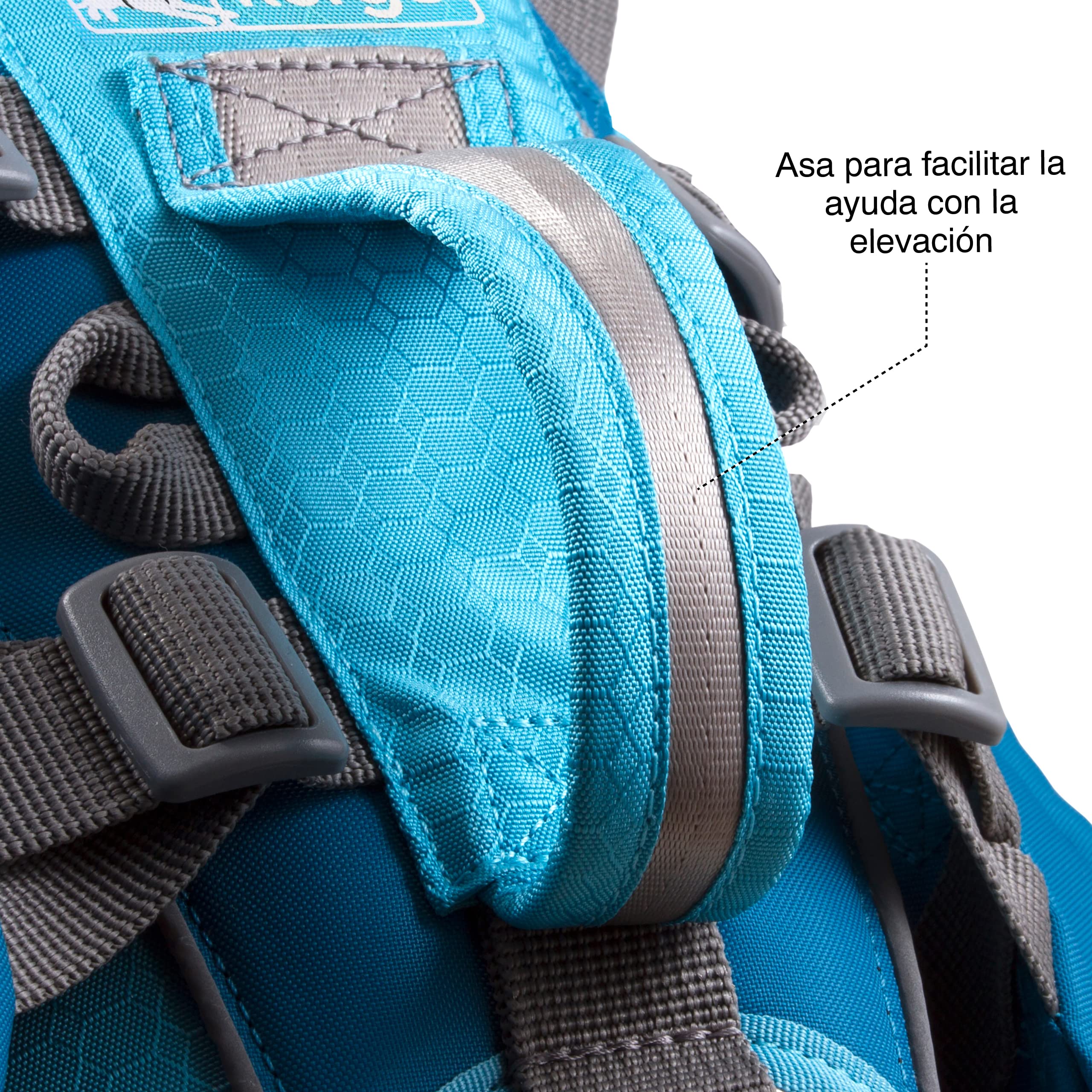 Kurgo Baxter - Mochila de Senderismo para Perros - Soporte Ergonómico, Carga Equilibrada y Alforjas Resistentes - para Perros de 14–39 kg - Negro y Naranja