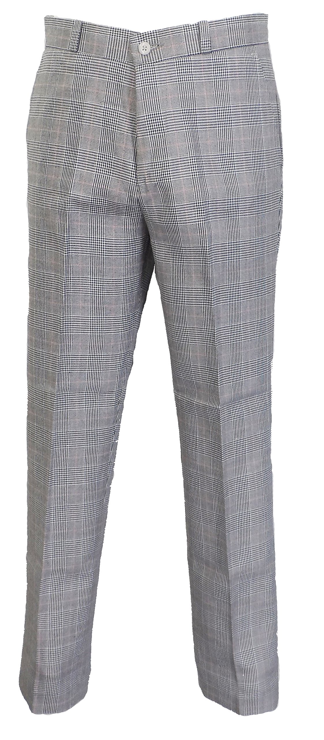 NEW Relco Mod Sta Press Trousers Prince Wales Check 38