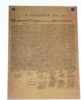 アメリカ独立宣言のコロタイププリント Amazon.co.jp: ポスター オシャレ アメリカ独立宣言 United States