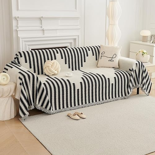 Miniatura 8 de HAOMAIJIA Fundas bohemias para sofá de 3 cojines, aptas para mascotas, suave, gruesa, antideslizante, para perros, fundas lavables para sofá