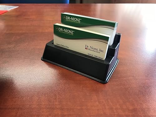 Miniatura 10 de Enjoy Plastics - Soporte doble para tarjetas de visita - Capacidad para hasta 60 tarjetas - Fabricado en Estados Unidos - Construido para durar! (3)