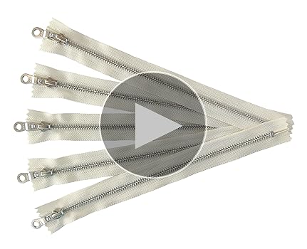 AIDENTIFY 1mmタッパー　Ｌ Amazon.com: YKK Aluminum Silver Metal Zippers in Vanilla