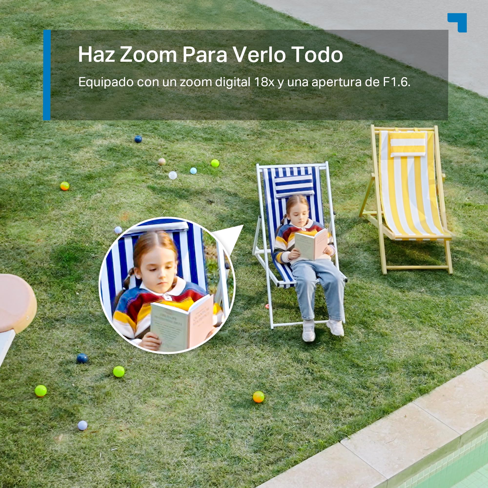 Tapo C560WS - Cámara de Vigilancia WiFi Exterior 360º, 4K 8MP, Detección IA | Detección Movimiento, Personas, Mascotas, Vehículos y más. Reconocimiento Facial. Visión Nocturna Color. Alarma Luz /Sonido.