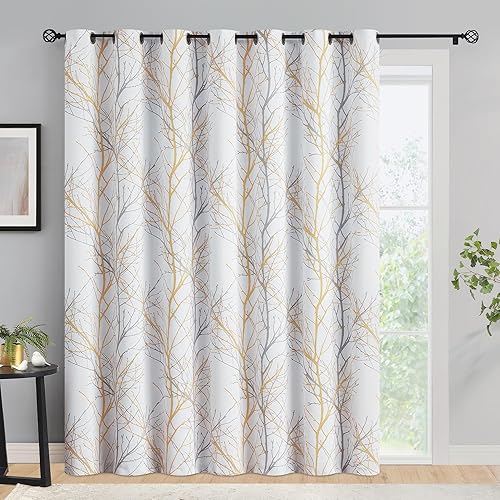 Vista 11 de Fmfunctex. - Cortinas con estampado de ramas. Rama Amarillo