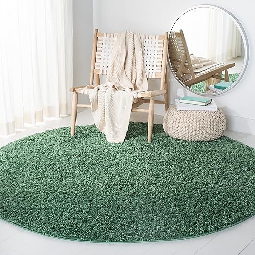 Vista 55 de SAFAVIEH Venus Shag Collection - Alfombra decorativa, 2 pies 7 pulgadas x 5 pies, color marfil, diseño sólido, no desprende pelusa y de fácil