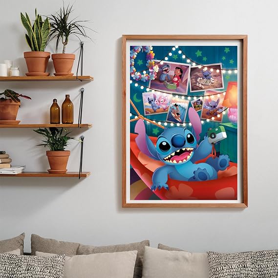 Clementoni - 39793 - Puzzle Disney Stitch - Jigsaw Puzzle 1000 Pieces | Jigsaw Puzzle for Adults | Comic Puzzle | Made in Italy