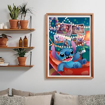 Clementoni - 39793 - Puzzle Disney Stitch - Jigsaw Puzzle 1000 Pieces | Jigsaw Puzzle for Adults | Comic Puzzle | Made in Italy