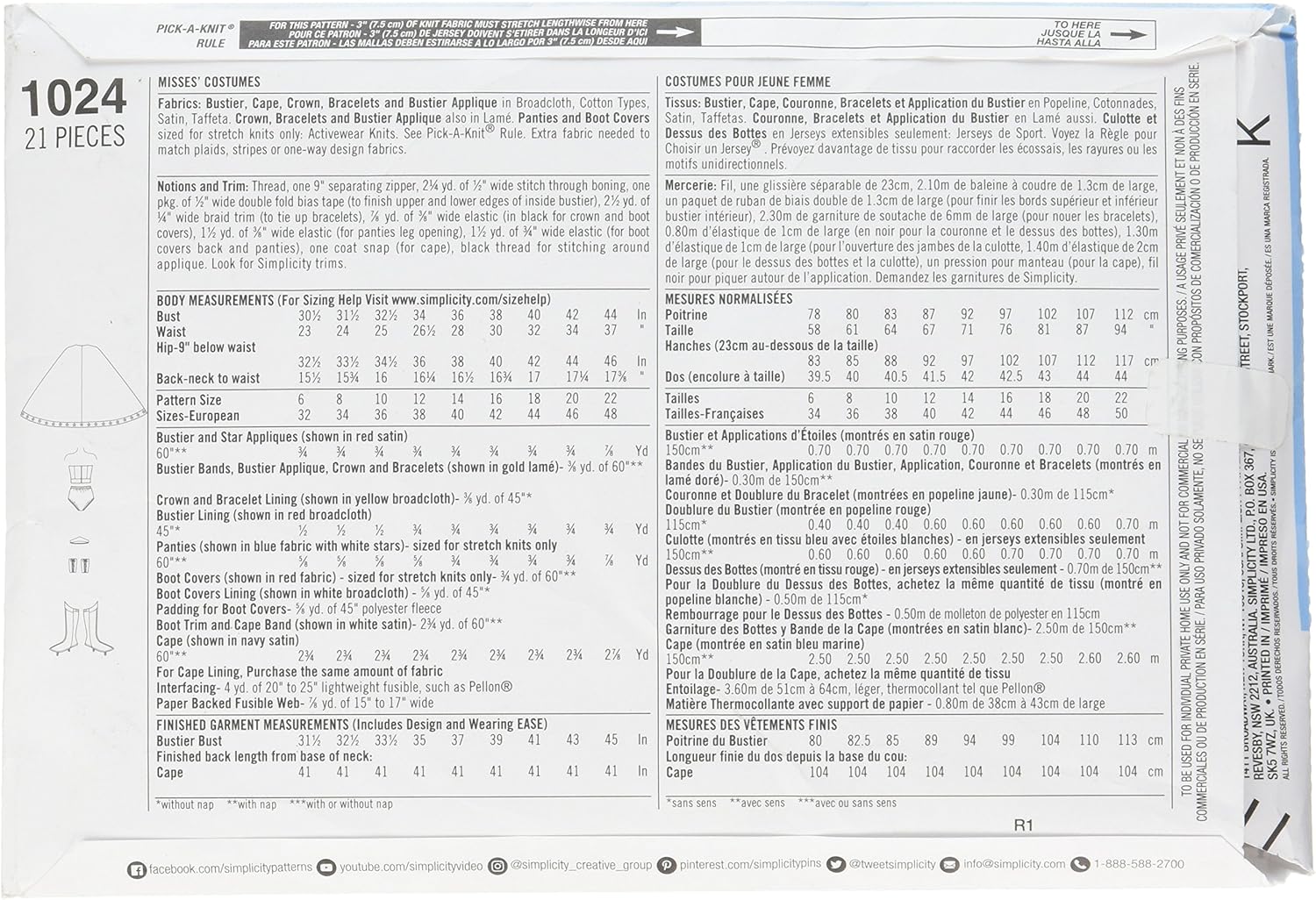 Simplicity Classic Women's Wonder Woman Cosplay and Halloween Costume, Sizes 14-22