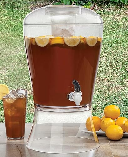 Miniatura 4 de CreativeWare Dispensador de bebidas de 3 galones con funda de cilindro de hielo base