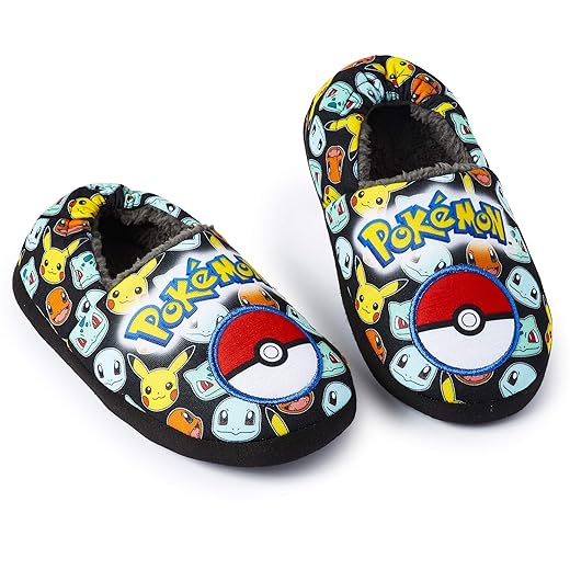 Pokemon Boys Slippers, Pikachu Bulbasaur Soft Kids Shoes, Pokemon Gifts for Boys