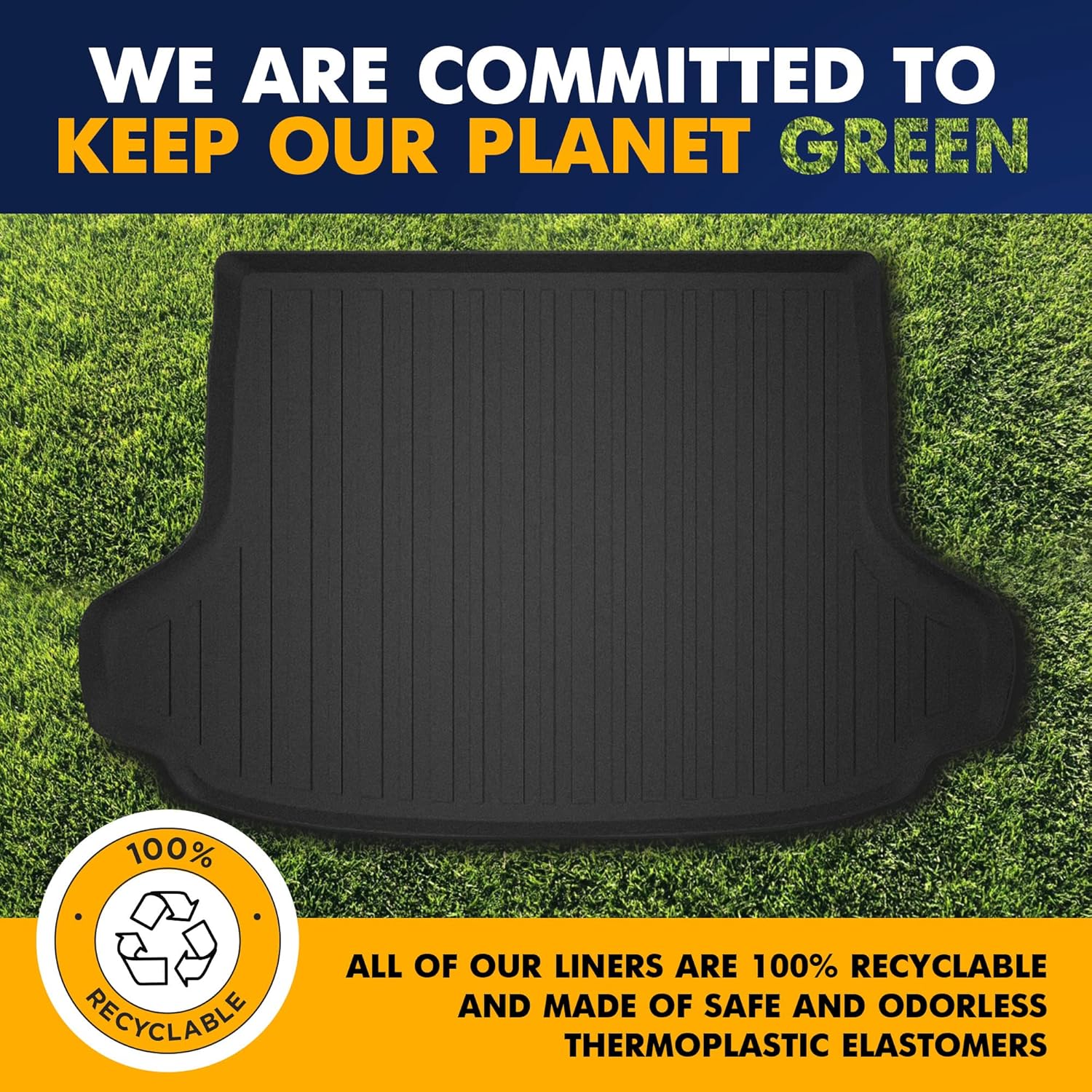 Premium Cargo Liner for Honda HR-V LX Sport EX 2023-2025 - 100% Protection - Custom Fit Car Trunk Mat - All-Season Black Cargo Mat - 3D Shaped Laser Measured Trunk Liners for Honda HR V Touring