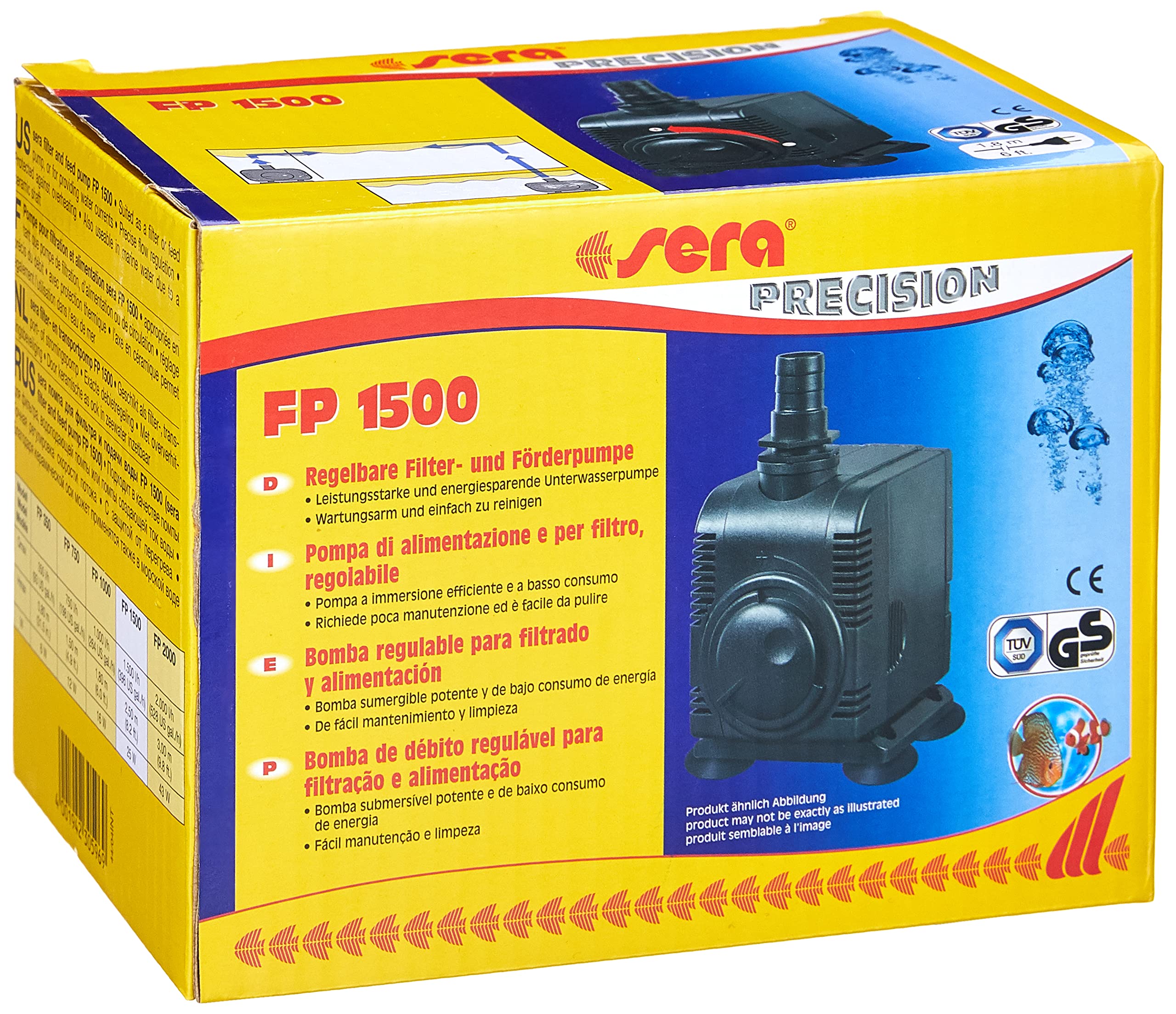 SERA Pompe pour Filtration et Circulation d?Eau FP 1500