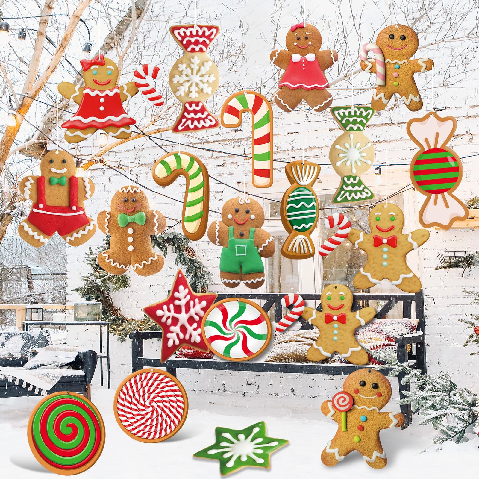 Grandes décorations de Noël pain d'épice pour sublimer votre arbre