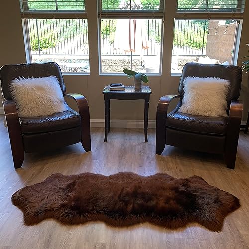 Miniatura 5 de LAMBZY Alfombra de pelo de oveja sintética, hipoalergénica, súper suave, sedosa para sala de estar, habitación de los niños, sofá (doble 2 x 6 pies,