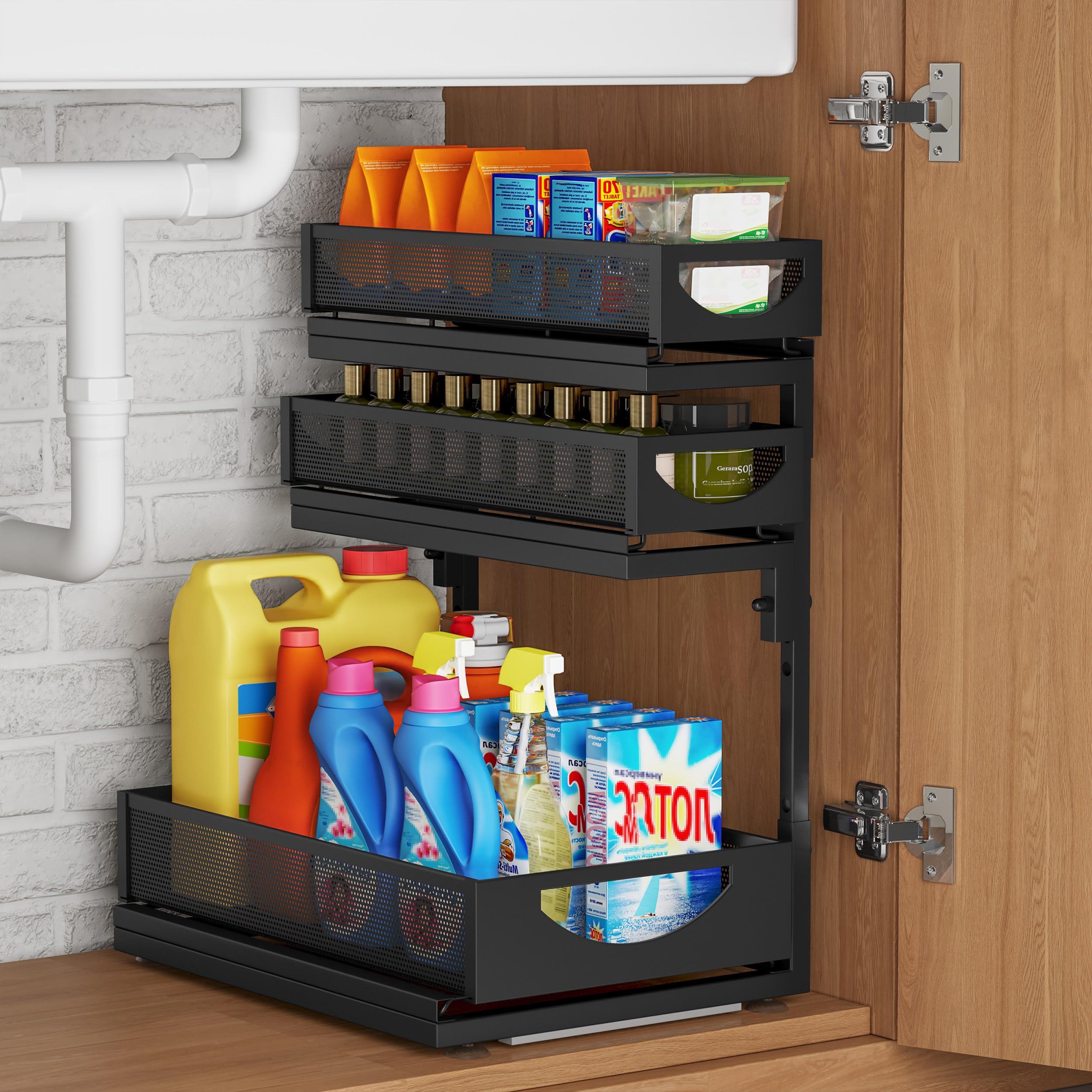 Fantasnight Kitchen Under Sink Storage Organiser - 3 Tier 1pack