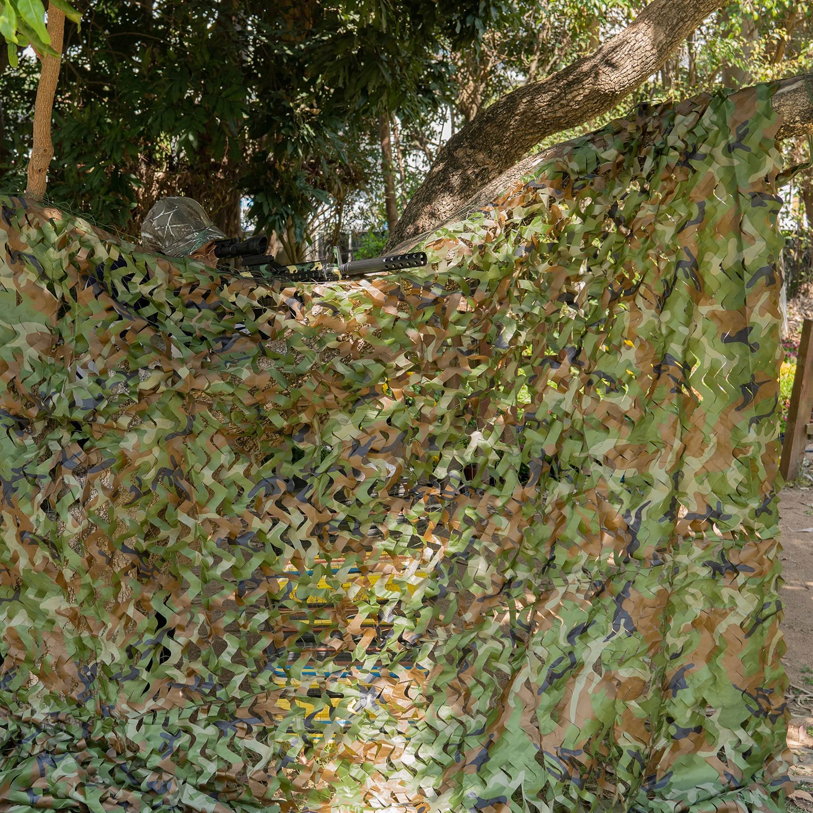 Malla Camuflaje Red Caza 150D Estor Parasol Decoración Valla