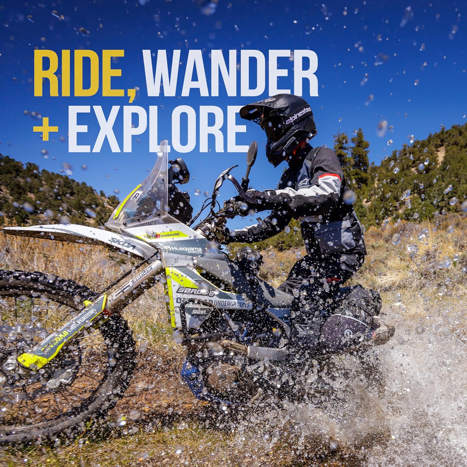 Doubletake Enduro Mirror Kit 2.0, Universal Fit Folding Motorcycle Mirrors, Guaranteed for Life.