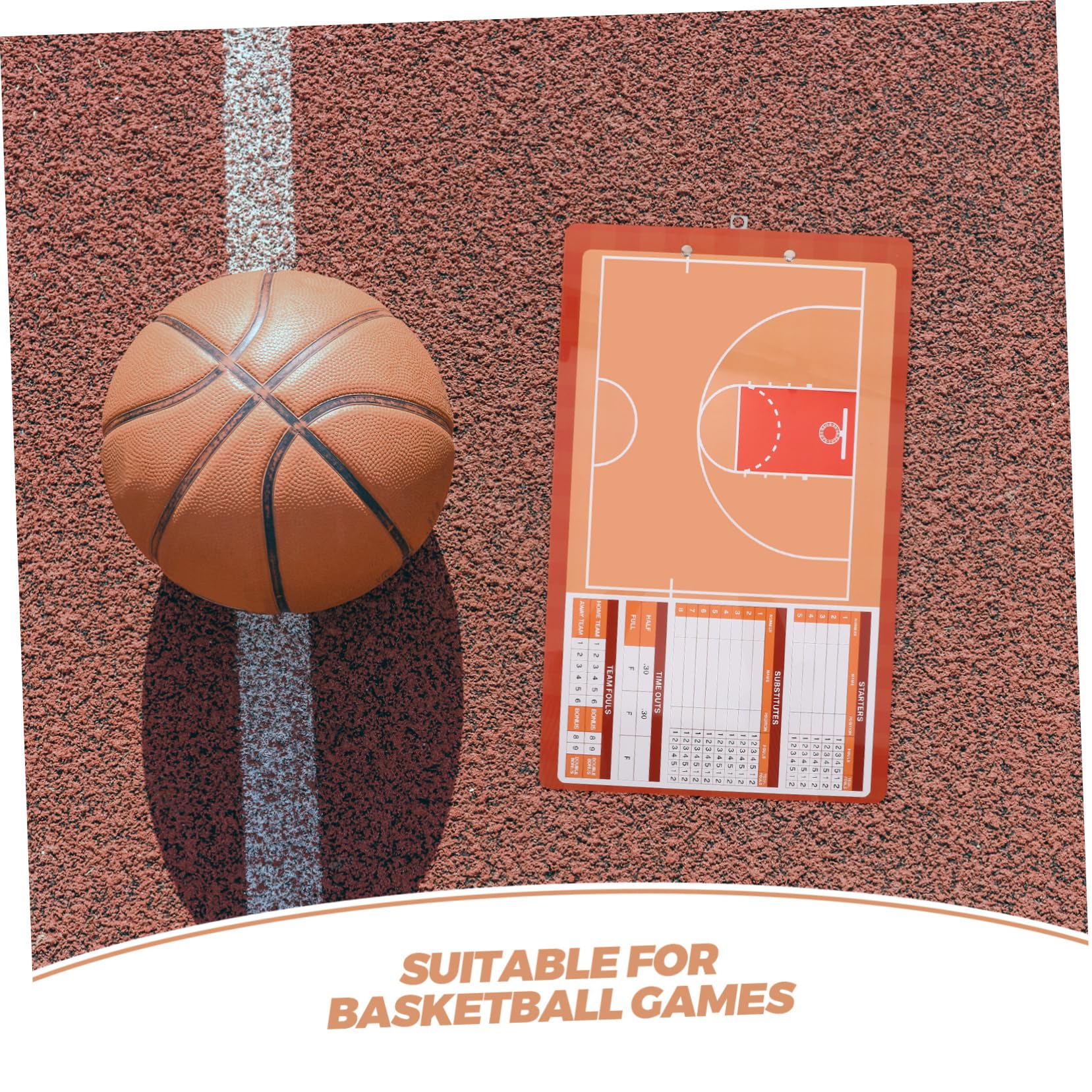 UPKOCH Tablero Baloncesto Entrenador PVC Borrable 40x40 cm Portátil Estrategia