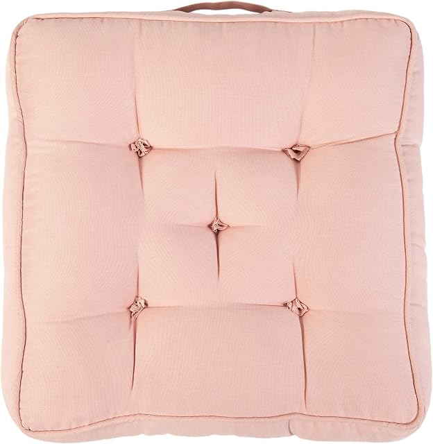 Loft 25 Armchair Cotton Booster Cushion | Removable 4-inch Extra Thick Seat Pads | Booster seat Cushion for Knee or Joint Problems | Super Soft, Durable & Comfortable (Pink, Set of 1)