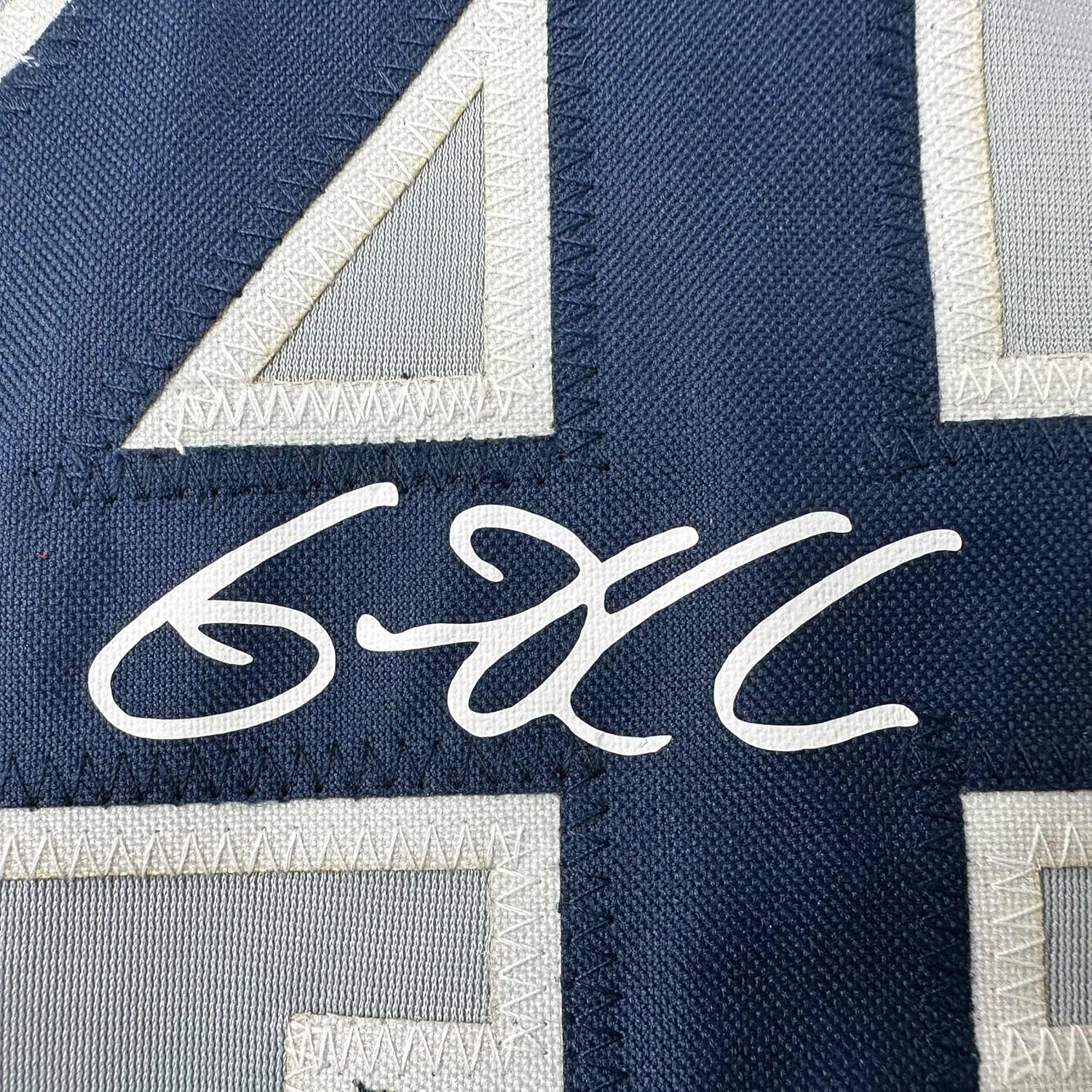 Facsimile Autographed Gerrit Cole New York Grey Reprint Laser Auto Baseball Jersey Size Men's XL - Image 2