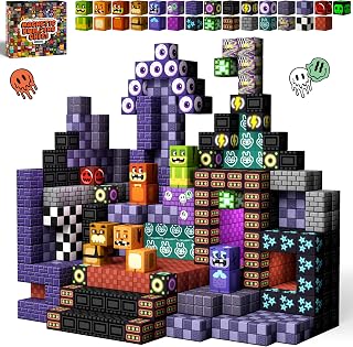 idoot Monster Bear Magnetic Blocks, 100PCS STEM Magnet Building Toy