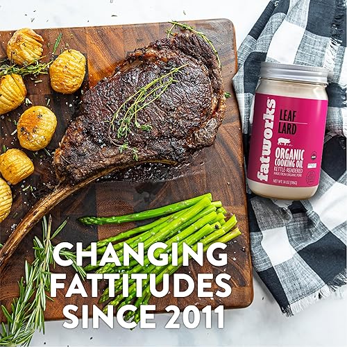 Miniatura 5 de Fatworks, Manteca de hojas orgánica certificada, sin OMG, USDA 100% orgánica para hornear increíble tradicional, Keto, Paleo, cocción y freír