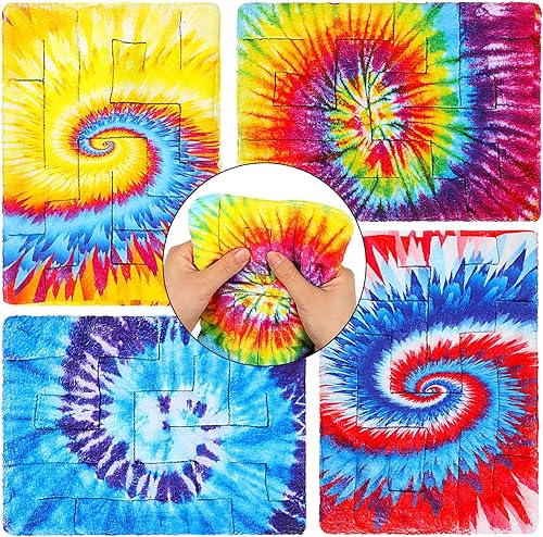 Tapete sensorial de laberinto de mármol, 4 piezas, juguetes para aliviar el estrés, juguetes para aliviar la ansiedad, juguetes sensoriales de tela