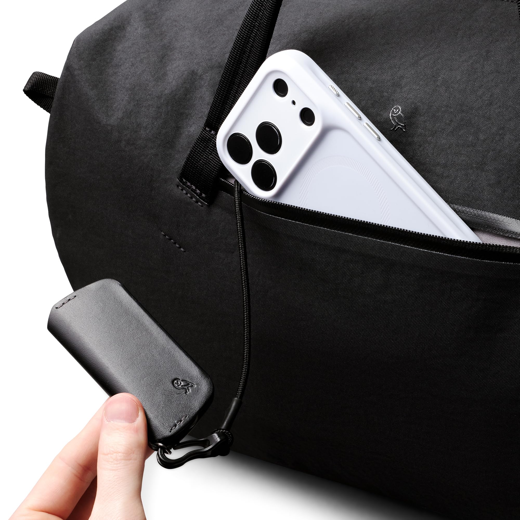 Bellroy Venture Ready Duffel, Bolsa de viaje Weekender 40L - Black | Bolsa de viaje weekender resistente 40L con organización optimizada