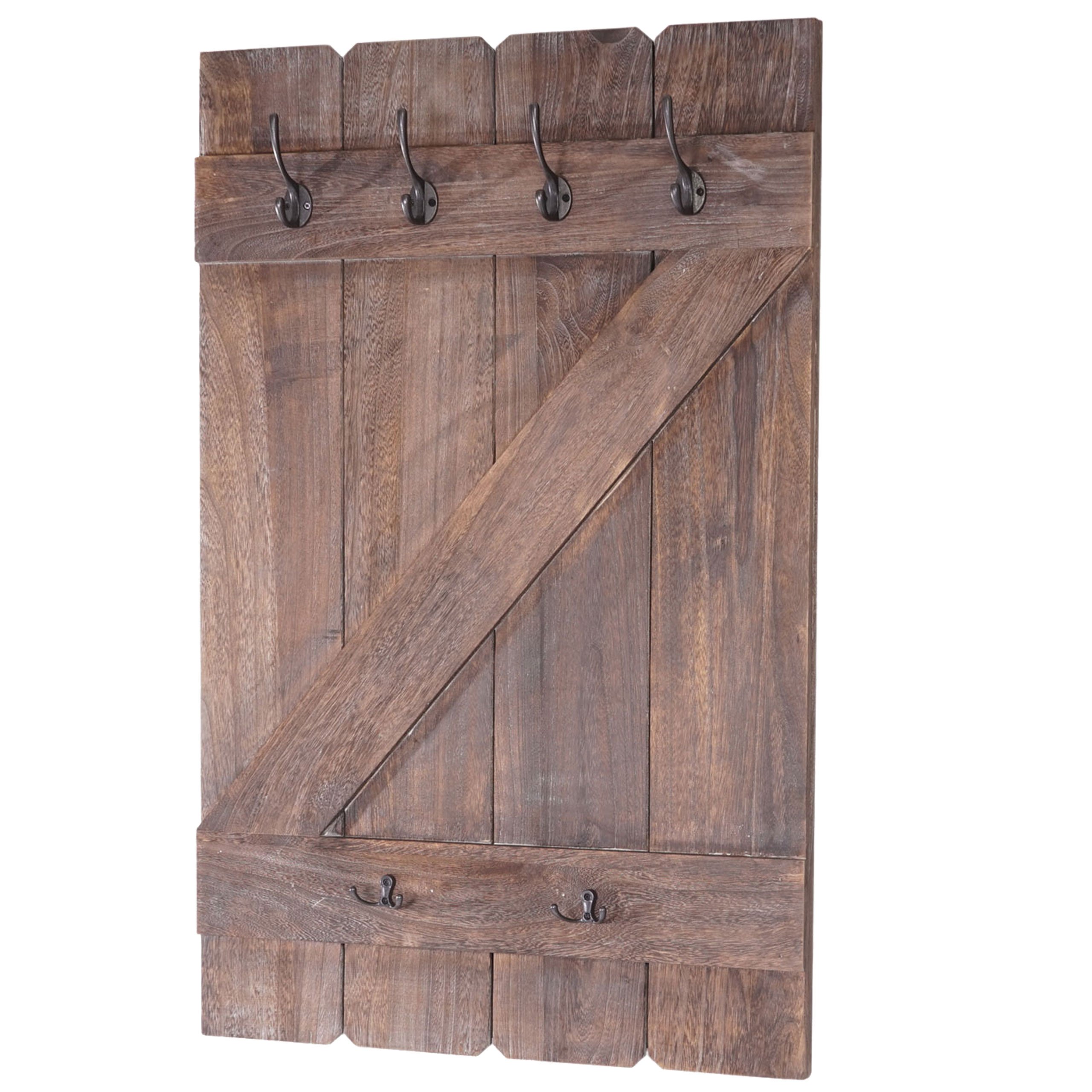 Mendler HWC-D13AM - Soporte para tazas (6 ganchos, 91 x 60 cm), color marrón