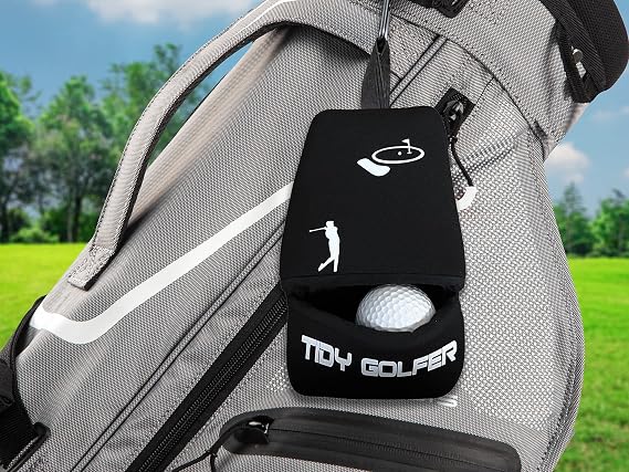 Golf Club & Ball Cleaner, Iron Cleaner, Golf Ball Cleaner , Two in one Golf Iron and Ball Cleaner portable, Washable (Waterproof Neoprene)