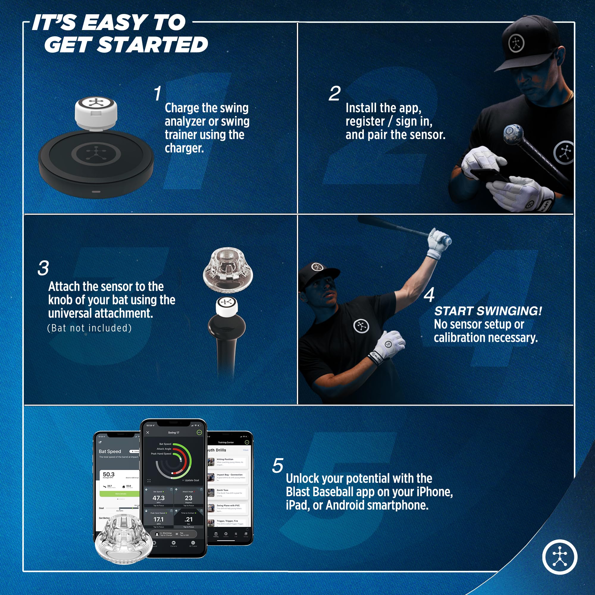 中古】BLAST BASEBALL スイング改善センサー 中古】ミズノ BLAST