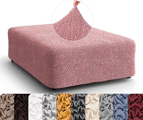 Miniatura 42 de PAULATO BY GA.I.CO. Funda para Otomana Pequeña Funda para Taburete Funda para Puf - Funda de Tela de Poliéster Suave - Protector de Muebles Elástico