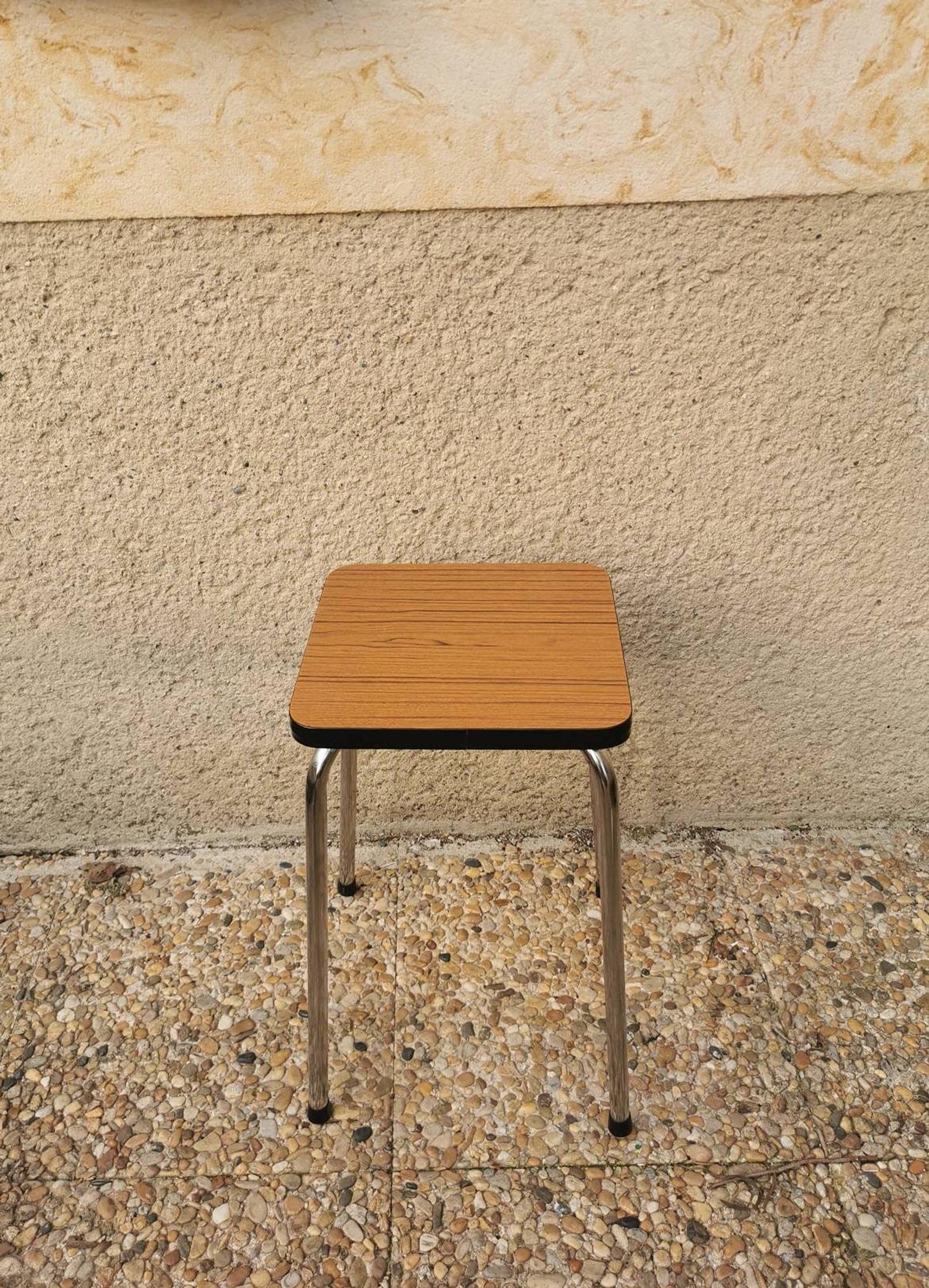 INDIAN DECOR. 38443 Breakfast Stool Modern Dressing Stool, Metal Round Stool Bedroom Living Room Shoe Changing Stool Stable Durable Stacking Stools - Orange Cushion - Chrome Frame (27x27x45cm)-image-39