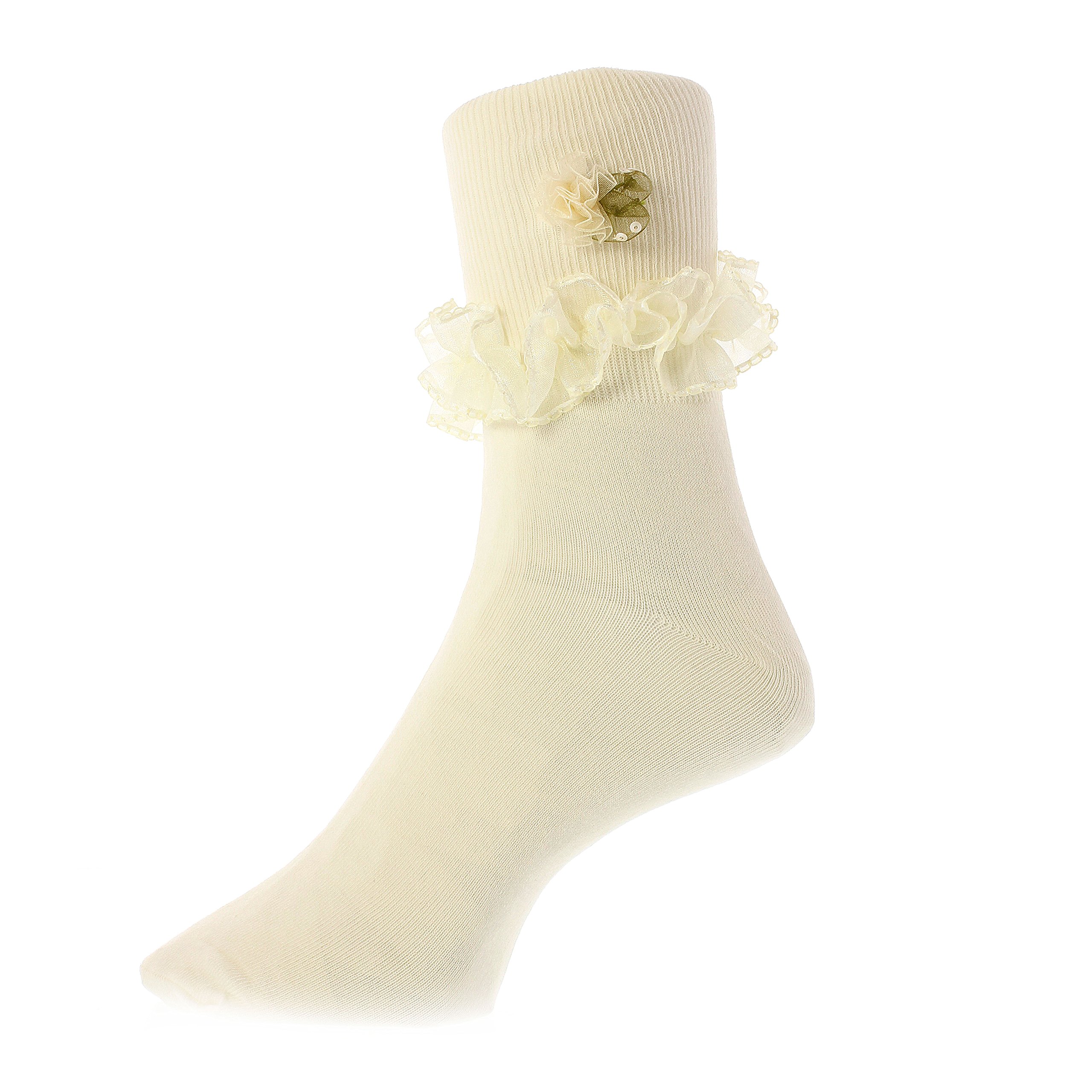 Frilly Lace Bobby Socks for Girls